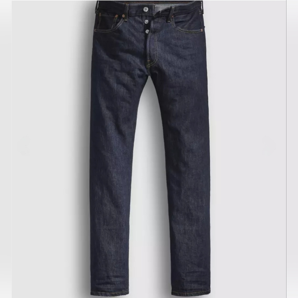 Levi's 501 Straight Dark Denim Jeans